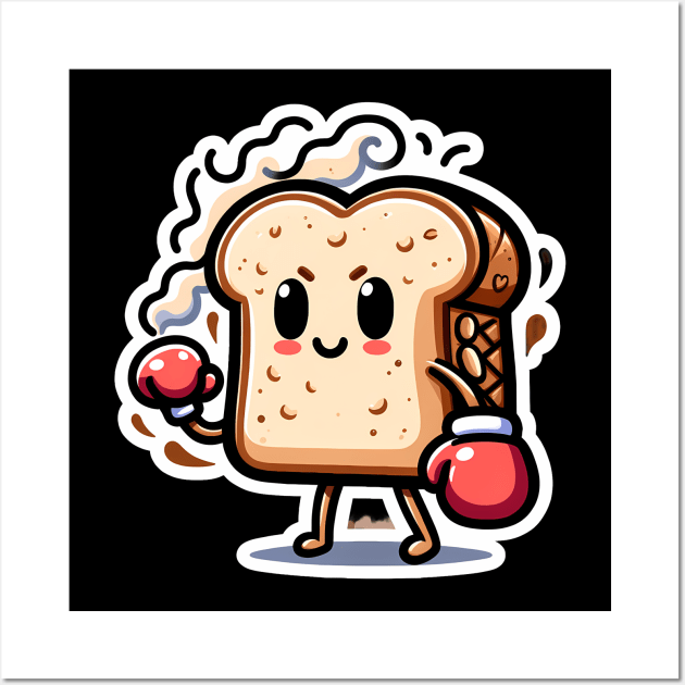 Cheerful Baker's Delight Toasty Punch - Sticker & Magnet Printable Design Wall Art by Apotis